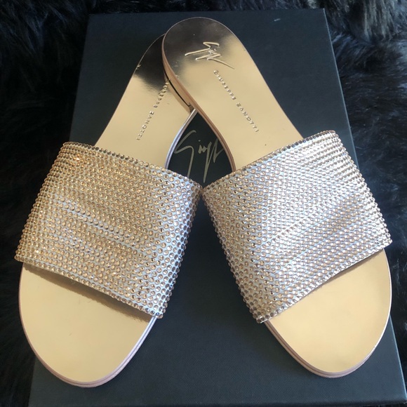 Giuseppe Zanotti Shoes - Giuseppe crystal Slides (38.5)